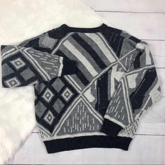 Vintage C C Sport Acrylic Pull Over Sweater Gray - Picture 5 of 6